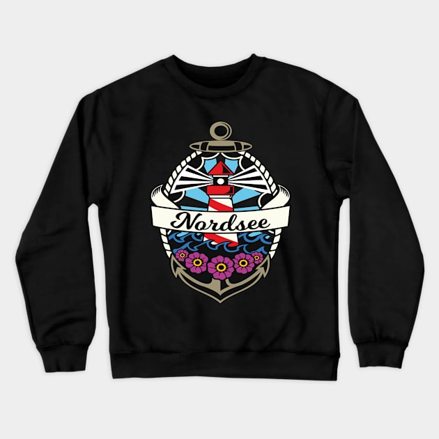 Nordsee T-Shirt | Küste Shirt Crewneck Sweatshirt by ArtbySteve